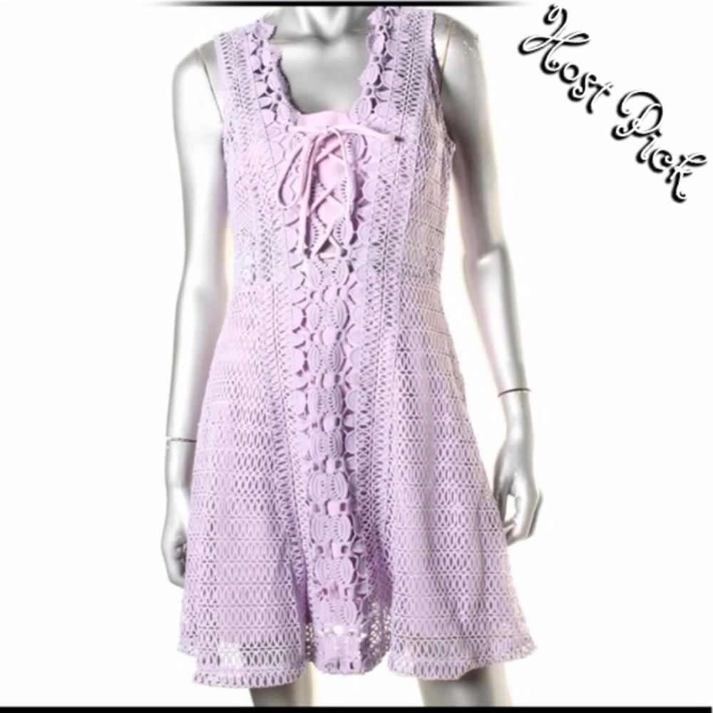 Last 1!  Lavender Lace Crochet Dress